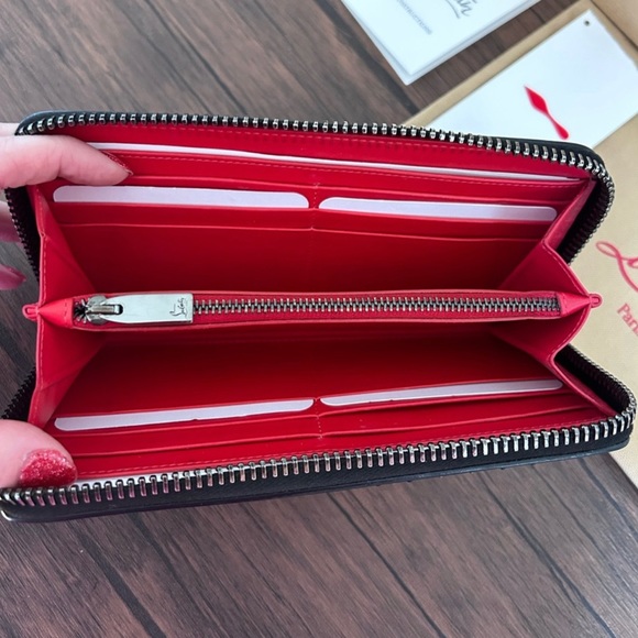 CHRISTIAN LOUBOUTIN Panettone Multicolor Spiked Calf Leather Wallet!!! PRISTINE! - Picture 5 of 16